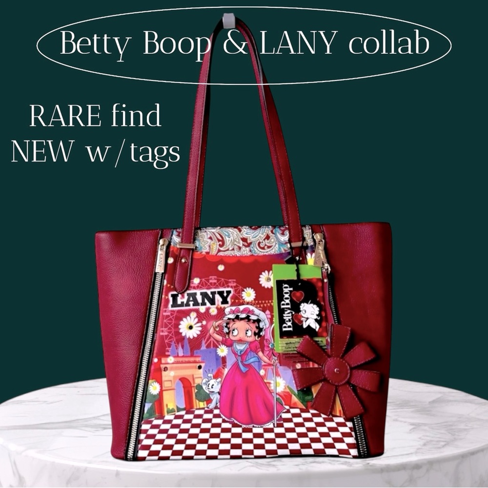 Betty Boop & LANY Parisian Themed Tote Bag – Limited Edition NWT Hard to Find - Picture 15 of 15